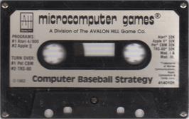 Cartridge artwork for Computer Baseball Strategy on the Atari 8-bit.