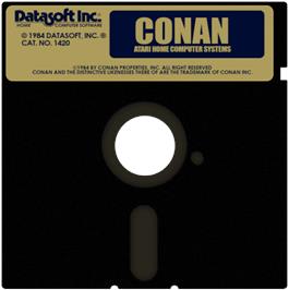 Cartridge artwork for Conan on the Atari 8-bit.