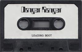 Cartridge artwork for Danger Ranger on the Atari 8-bit.