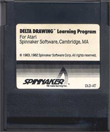 Cartridge artwork for Delta Drawing on the Atari 8-bit.