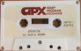 Cartridge artwork for Domination on the Atari 8-bit.