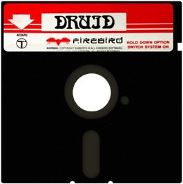 Cartridge artwork for Druid on the Atari 8-bit.
