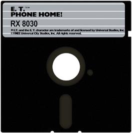 Cartridge artwork for E.T. Phone Home on the Atari 8-bit.