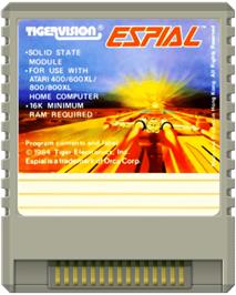 Cartridge artwork for Espial on the Atari 8-bit.