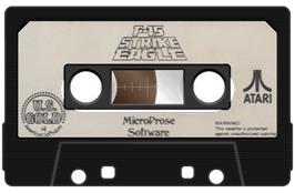 Cartridge artwork for F-15 Strike Eagle on the Atari 8-bit.