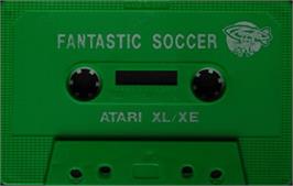 Cartridge artwork for Fantastic Soccer on the Atari 8-bit.