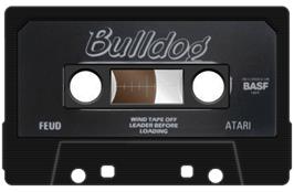Cartridge artwork for Feud on the Atari 8-bit.