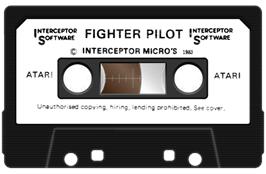 Cartridge artwork for Fighter Pilot on the Atari 8-bit.