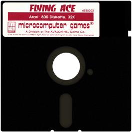 Cartridge artwork for Flying Ace on the Atari 8-bit.