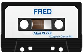 Cartridge artwork for Fred on the Atari 8-bit.