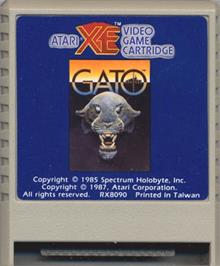 Cartridge artwork for GATO on the Atari 8-bit.