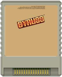 Cartridge artwork for Gyruss on the Atari 8-bit.
