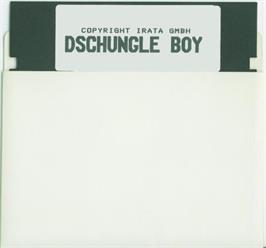 Cartridge artwork for Jungle Boy on the Atari 8-bit.