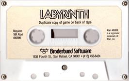 Cartridge artwork for Labyrinth on the Atari 8-bit.