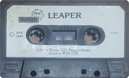 Cartridge artwork for Leaper on the Atari 8-bit.