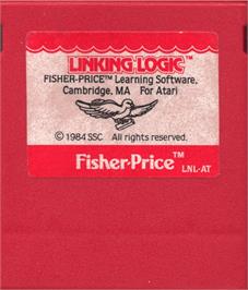 Cartridge artwork for Linking Logic on the Atari 8-bit.