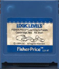 Cartridge artwork for Logic Levels on the Atari 8-bit.