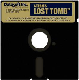 Cartridge artwork for Lost Tomb on the Atari 8-bit.