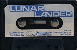 Cartridge artwork for Lunar Lander on the Atari 8-bit.