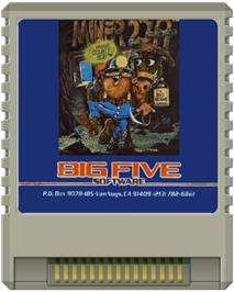 Cartridge artwork for Miner 2049er on the Atari 8-bit.
