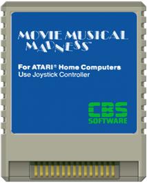 Cartridge artwork for Movie Musical Madness on the Atari 8-bit.