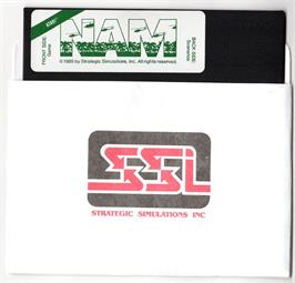 Cartridge artwork for Nam on the Atari 8-bit.