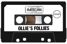 Cartridge artwork for Ollie's Follies on the Atari 8-bit.