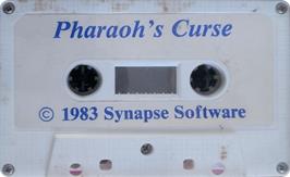 Cartridge artwork for Pharaoh's Curse on the Atari 8-bit.