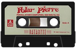 Cartridge artwork for Polar Pierre on the Atari 8-bit.