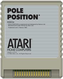 Cartridge artwork for Pole Position on the Atari 8-bit.