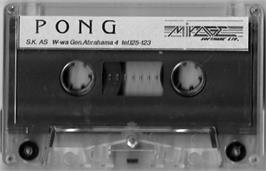 Cartridge artwork for Pong on the Atari 8-bit.
