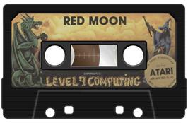 Cartridge artwork for Red Moon on the Atari 8-bit.