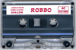 Cartridge artwork for Robbo on the Atari 8-bit.