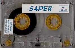 Cartridge artwork for Saper on the Atari 8-bit.