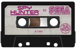 Cartridge artwork for Spy Hunter on the Atari 8-bit.