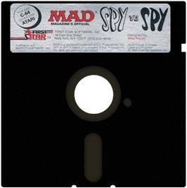 Cartridge artwork for Spy vs. Spy on the Atari 8-bit.
