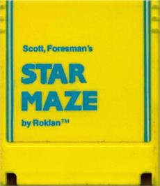 Cartridge artwork for Star Maze on the Atari 8-bit.