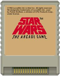 Cartridge artwork for Star Wars - The Arcade Game on the Atari 8-bit.