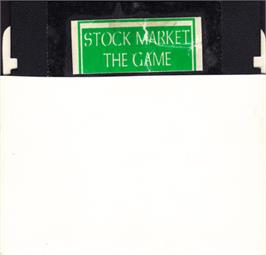Cartridge artwork for Stock Market - The Game on the Atari 8-bit.