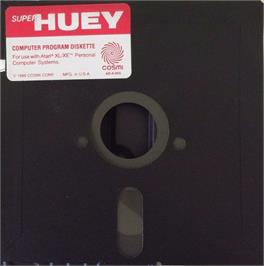 Cartridge artwork for Super Huey UH-IX on the Atari 8-bit.