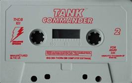 Cartridge artwork for Tank Commander on the Atari 8-bit.