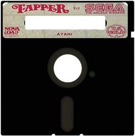 Cartridge artwork for Tapper on the Atari 8-bit.
