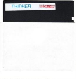 Cartridge artwork for Thinker on the Atari 8-bit.