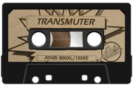 Cartridge artwork for Transmuter on the Atari 8-bit.
