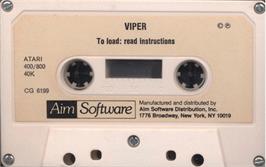 Cartridge artwork for Viper on the Atari 8-bit.