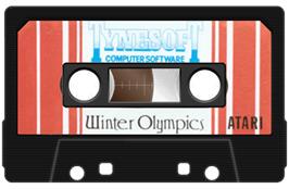Cartridge artwork for Winter Olympics on the Atari 8-bit.