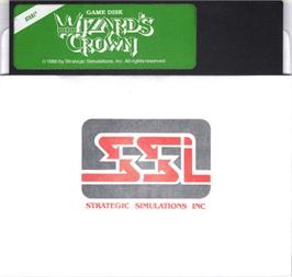 Cartridge artwork for Wizard's Crown on the Atari 8-bit.