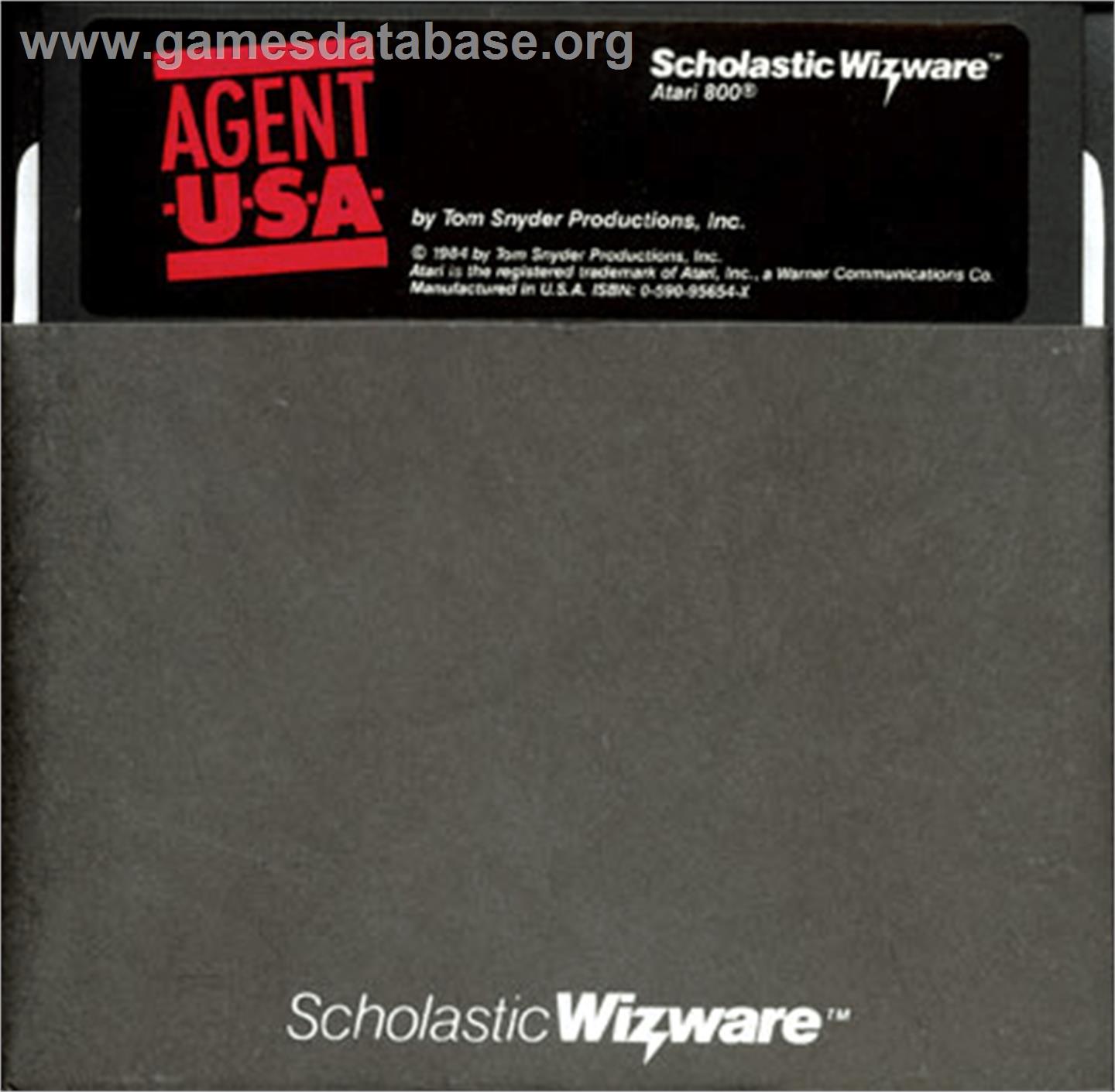 Agent USA - Atari 8-bit - Artwork - Cartridge