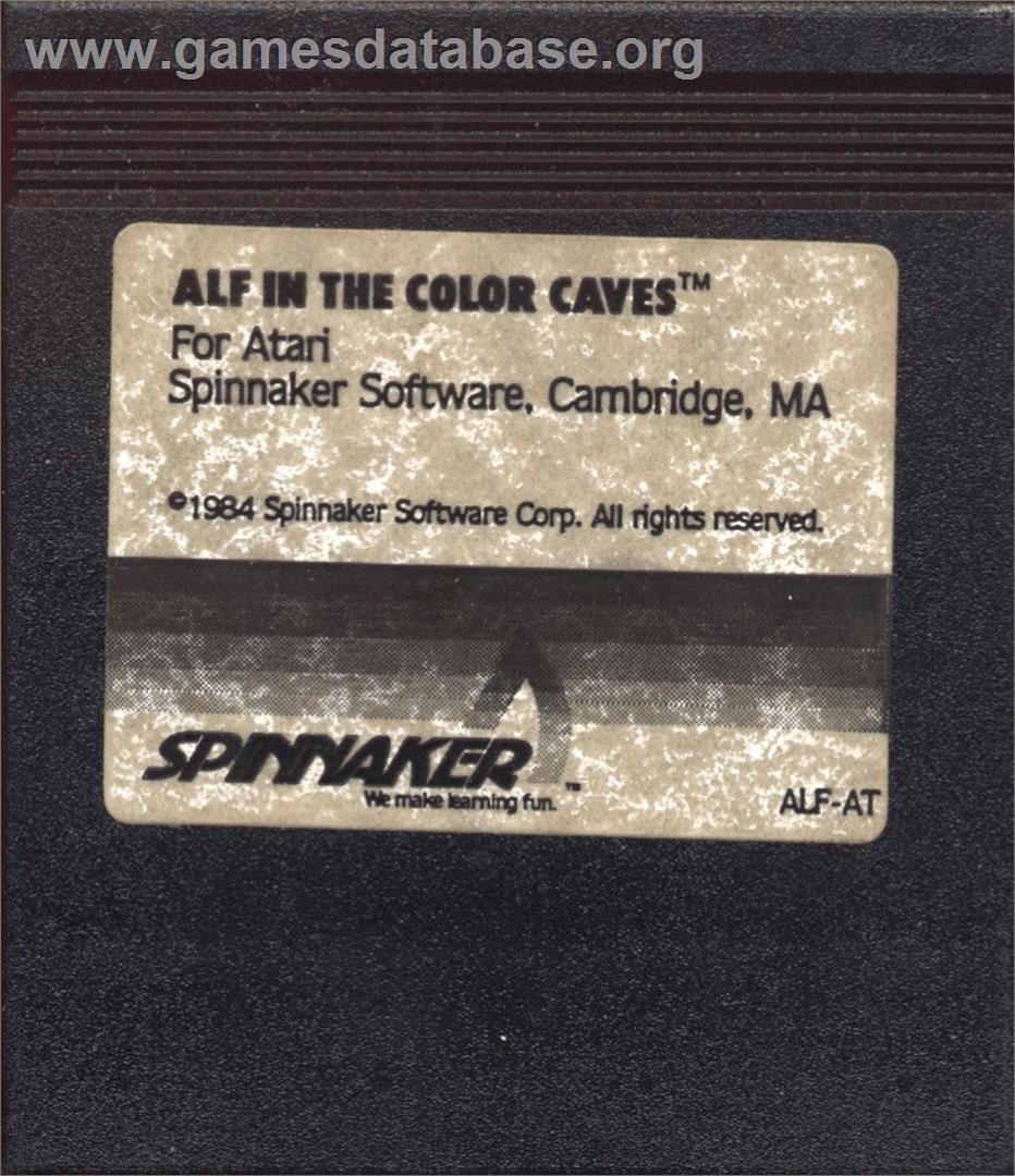 Alf In The Color Caves - Atari 8-bit - Artwork - Cartridge