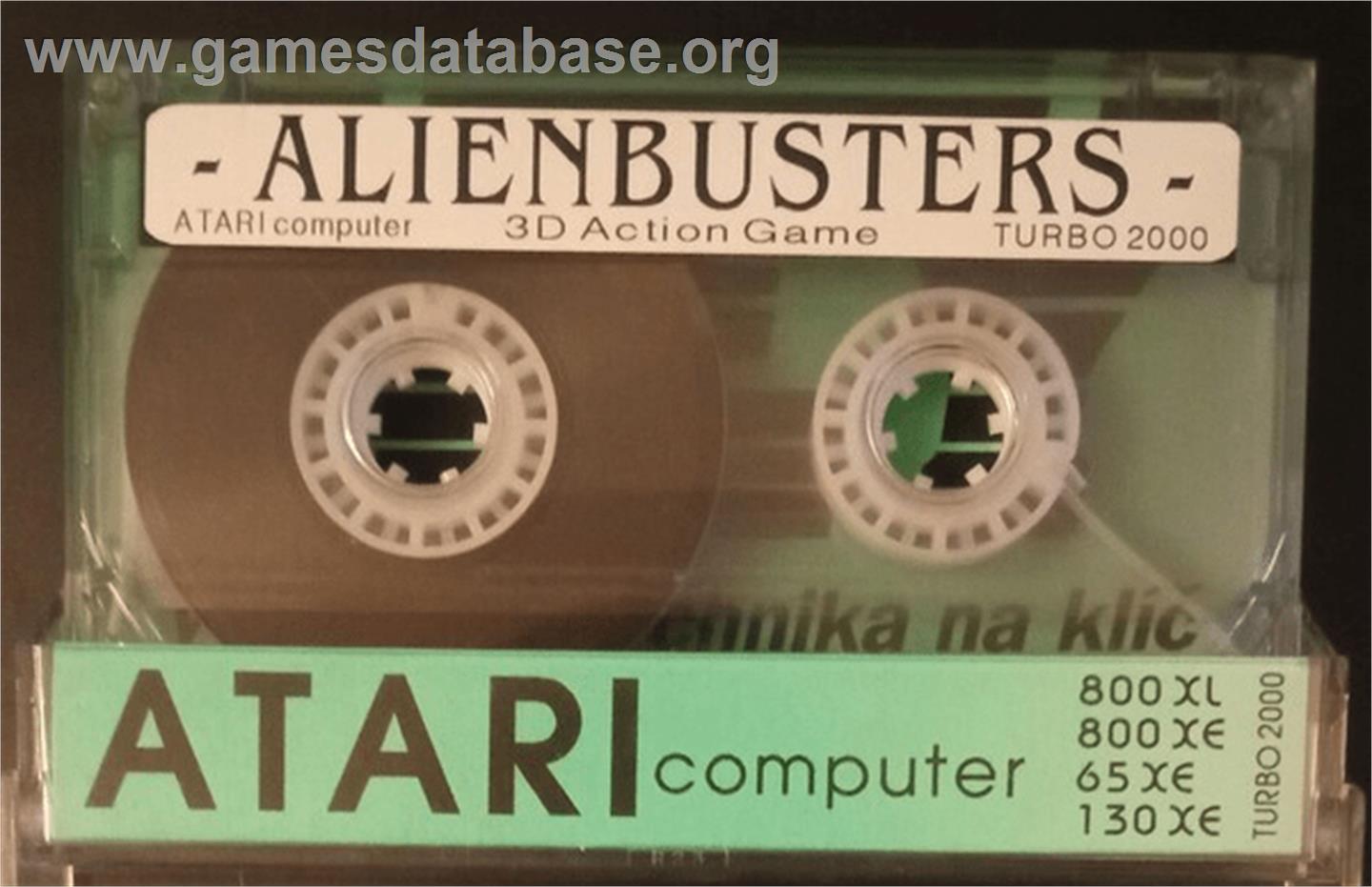 Alienbusters - Atari 8-bit - Artwork - Cartridge
